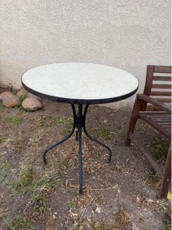 World Market Iron & Tile Table