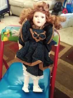 Collectible porcelain doll