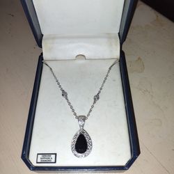 Genuine Sapphire and Diamond necklace