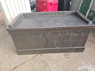 Prices firm.. suncast 150 gallon deck box