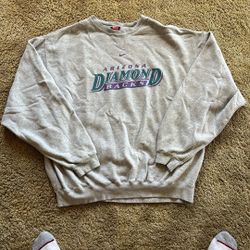 nike diamondbacks crew neck size XL