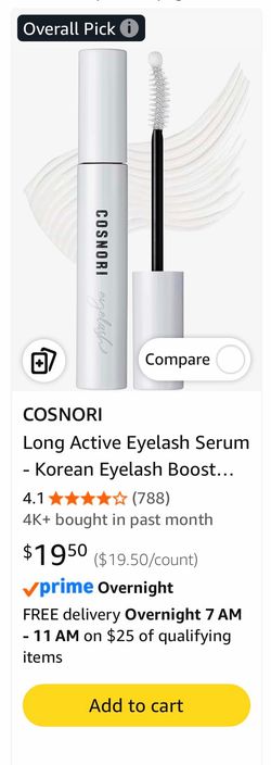 Eyelash Serum -No.1 Korean Beauty COSNORI Product