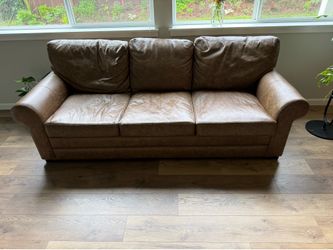Leather couch and chair