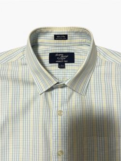 J.Crew Men’s 80’s 2-Ply Striped Wrinkle-Free Button-Up Shirt – 16 / 16½