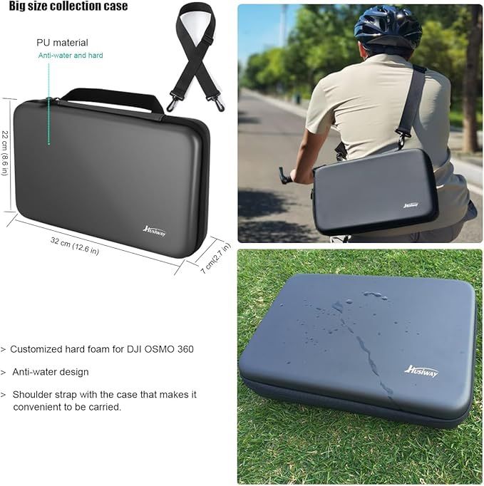 Accessory Kit for DJI Osmo 360 Magnetic Mount Bundle with Carrying Case