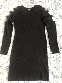 Knitted Black Dress 
