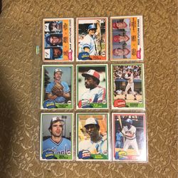 1981 Topps Baseball Cards Lot #5 With Stars And Rookies 18 Cards For Only $3 Firm , Excellent Condition 