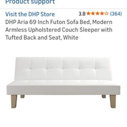White Futon Couch 