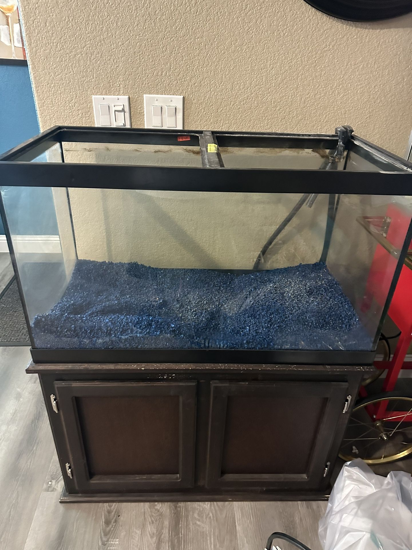 55 Gallon Aquarium And Cabinet