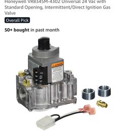 Honeywell VR8345M-4302 Universal 24 Vac with Standard Opening, Intermittent/Direct Ignition Gas Valve