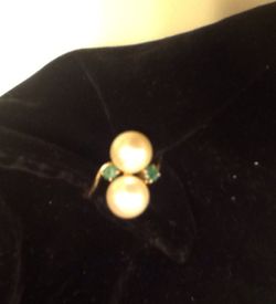 Pearl / Jade Ring size 6