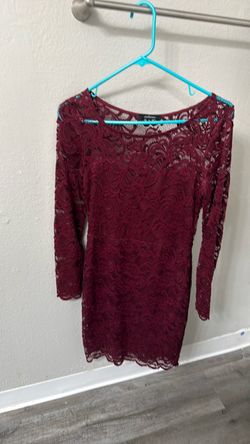 Red lace fancy dress