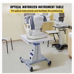 Optometry Lift, Motorized Instrument Table, Optical Medical Cart