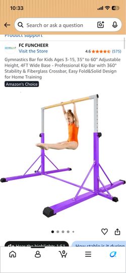 Gymnastics bar