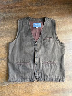 32 bar blues faux leather suede vest