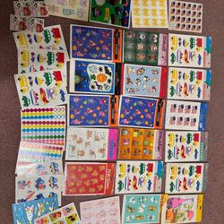 vintage 90s y2k 2000s sticker bundle lot kids holiday crafts collectors