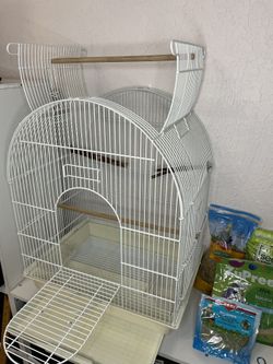 Bird Cage for Budgie w/ Food & Accessories