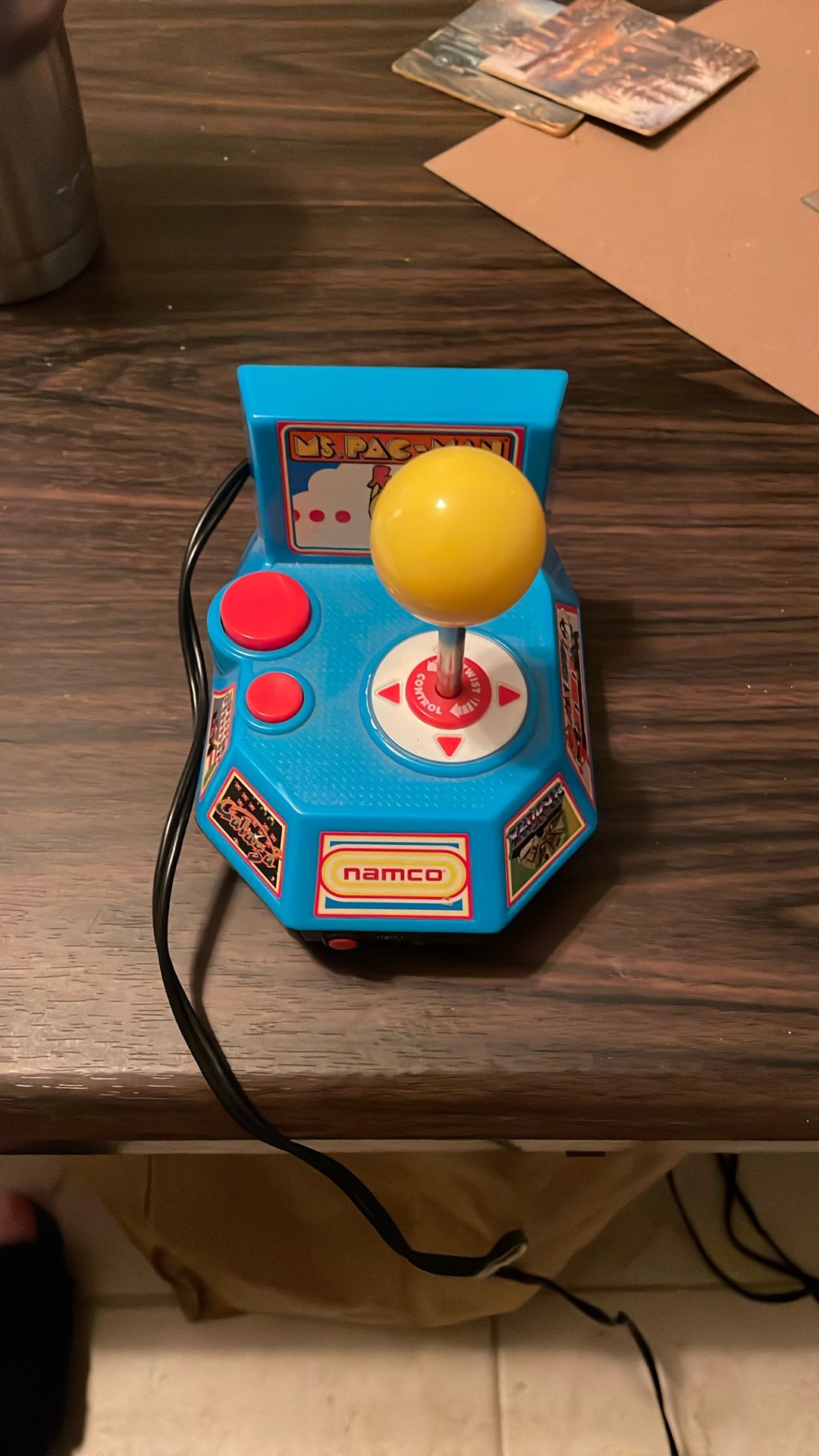 Namco Ms. Pac-Man 5-in-1 TV Plug N Play 2004 Jakks Pacific Arcade WORKS