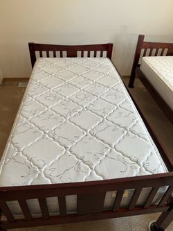 Twin Bed Frame and Mattress