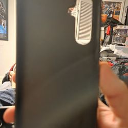 Samsung S23 FE 5G black and orange phone case wallet