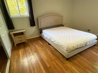 Queen size bed and nightstand set