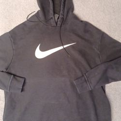 Men's Women's Size Small Nike Pullover Hoodie Black White 