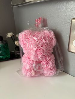 Pink mini flower bear