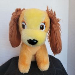 Vintage Disney Lady & the Tramp Plush "Lady" Dog