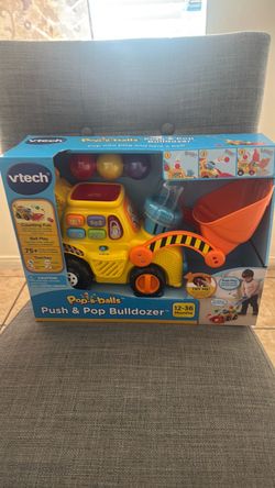 Push & Pop Bulldozer toy