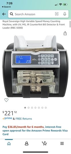 Royal Soveriegn Rbc-5000 Money Counter 