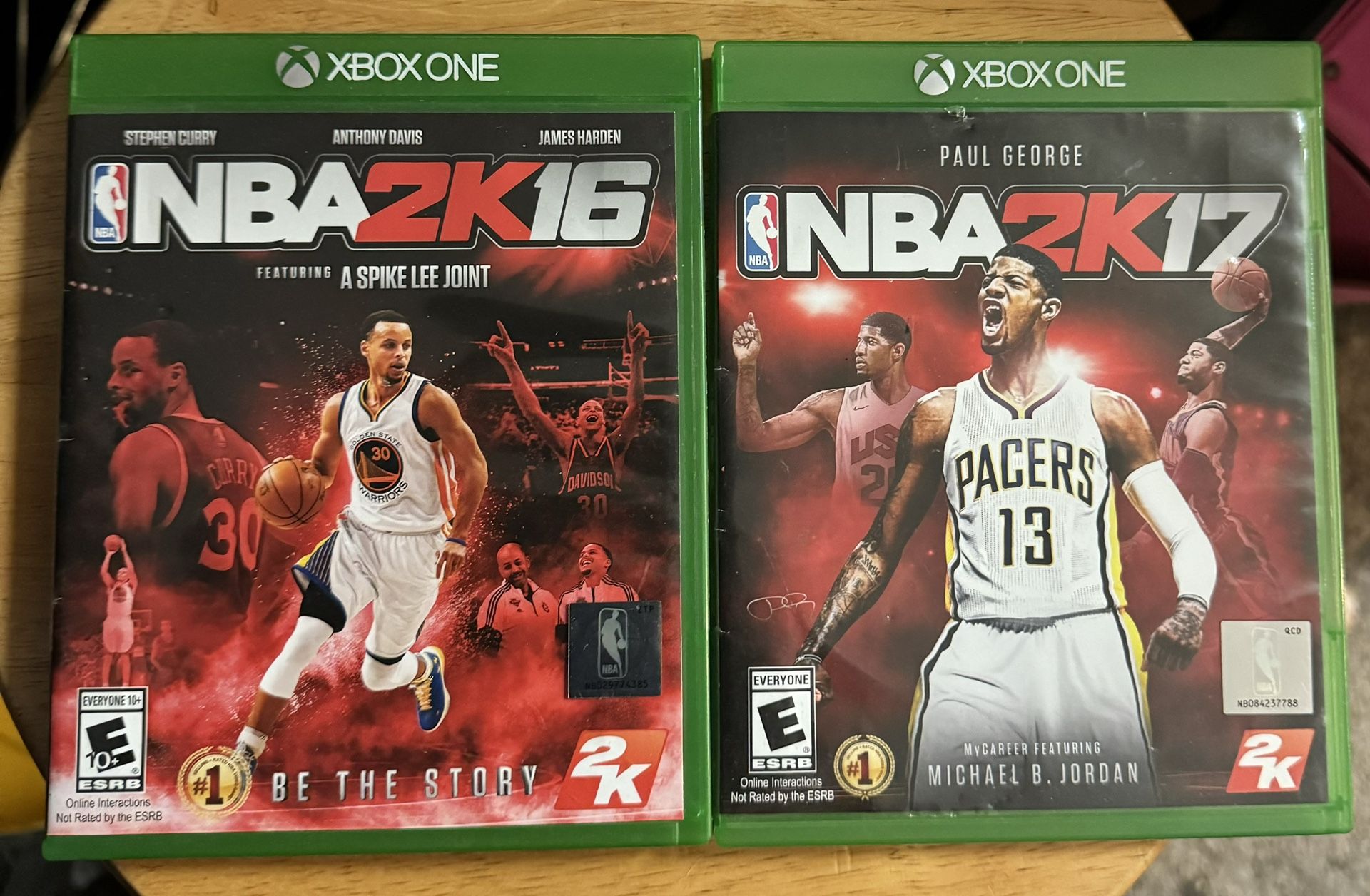 XBOX 0NE NBA 2k17 basketball both $50
