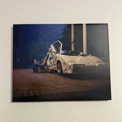 Wolf of Wall Street Canvas - Leonardo DiCaprio Lamborghini Scene Wall Art