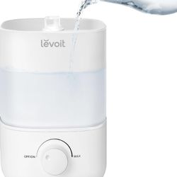 LEVOIT Top Fill Humidifiers for Bedroom, 2.5L Tank for Large Room, Easy to Fill & Clean, 28dB Quiet Cool Mist Air Humidifier for Home Baby Nursery & P