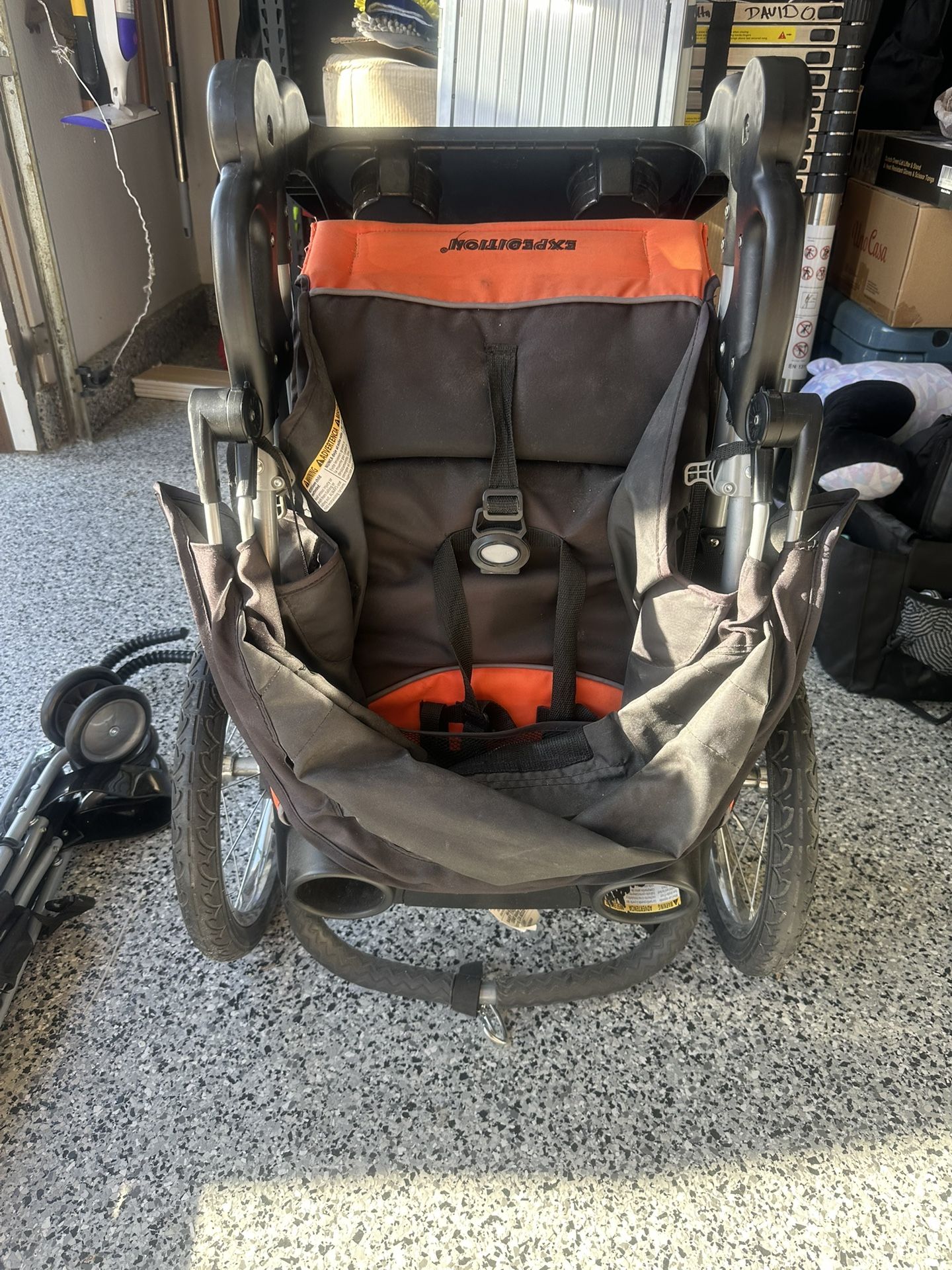 Traveler stole and car seat adopted