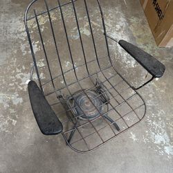MCM Homecrest Wrought Iron Swivel Rocking Chair