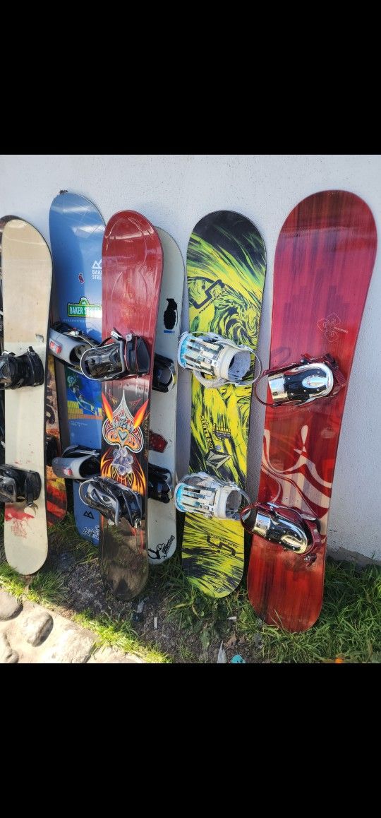 Snowboards They Range From $50 To $350