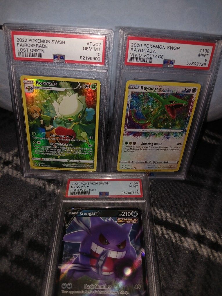 Pokemon And Yu Gi Oh Psa Cards