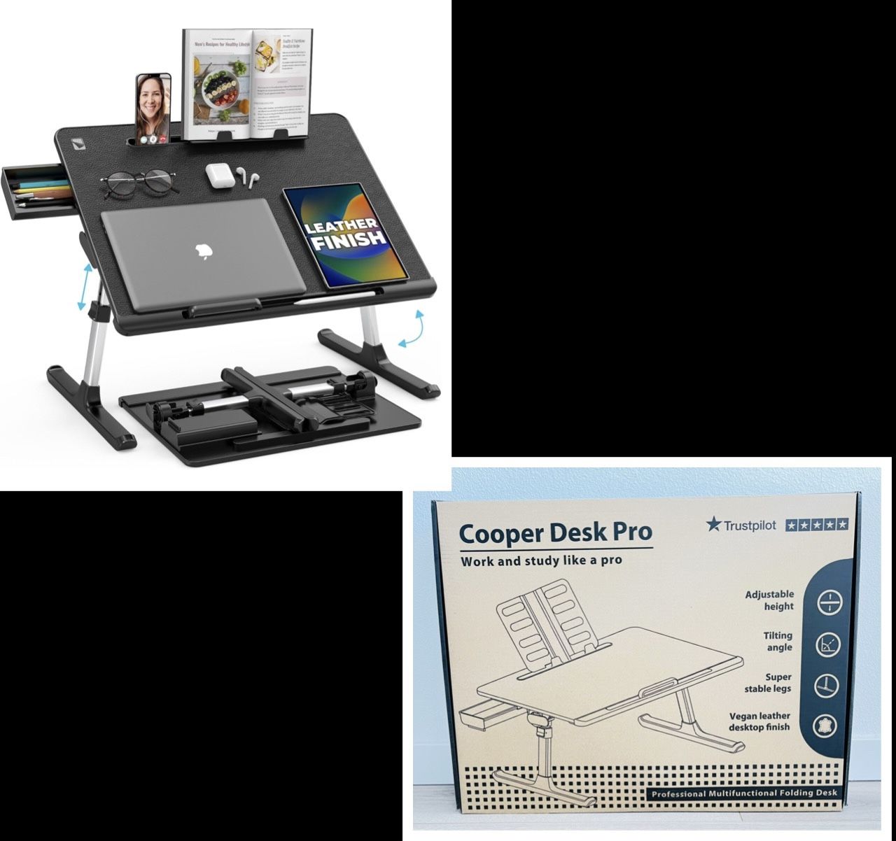 Desk Adjustable tray for work or study
