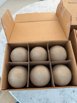 NEW Stanbroil Ceramic Fire Balls –  Set of 6 – Gas Fireplace & Fire Pit Decor