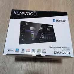 New In Box Kenwood DMX129BT Monitor w/ Receiver 6.8" Bluetooth Enabled For Your Car