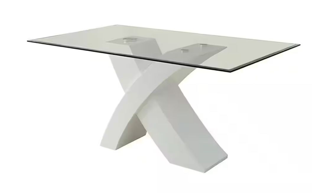 White X Lacquer Dining Table