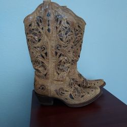 Corral Vintage Women's Brown Leather Cowboy Boots Size 5