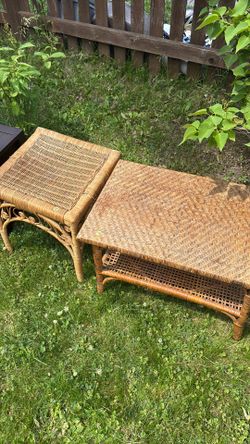 Wicker tables
