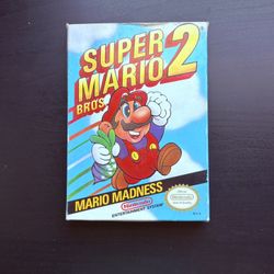 Original Nintendo (NES) Game Super Mario Bros 2 CIB