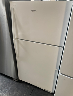 Whirlpool Top Freezer Fridge – White, Adjustable Shelves, Clean