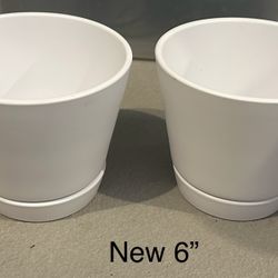 New 6” Pots/planters 