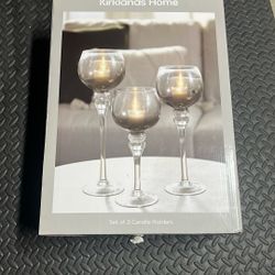 Kirkland’s Home Set Of Three Candle Holders