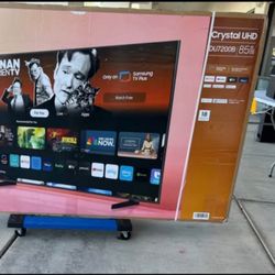 85 TV Samsung smart 4K HD TV $55 down on financing free delivery six month warranty