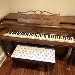 FREE Vintage Baldwin Upright Piano w/ Bench – Needs Tuning & Key Repair