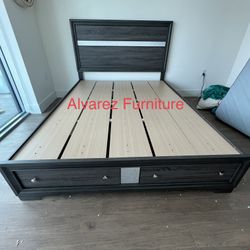 Queen Bed Frame With Storage 
